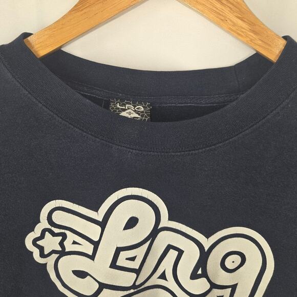 LRG MEN’S BLUE PULLOVER CREWNECK SWEATSHIRT – SIZE MEDIUM – STREETWEAR GRAPHIC - Picture 7 of 8